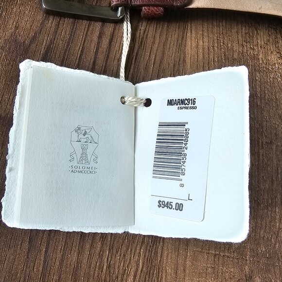 RARE!! Brunello Cucinelli Monili Corset Wide Belt, L, Espresso main image 4
